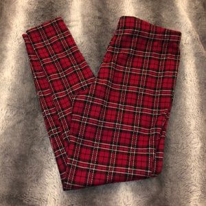 Plaid Forever 21 Tights